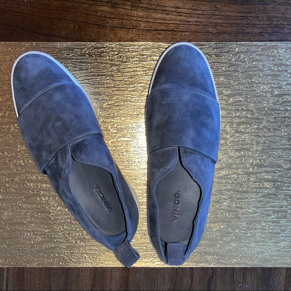 Vince Suede Slip On Sneakers